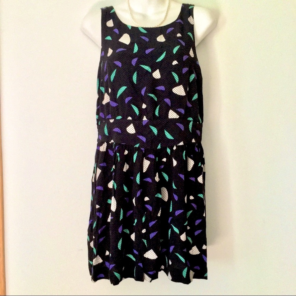 Cooperative Navy Print Adorable Dress NWOT